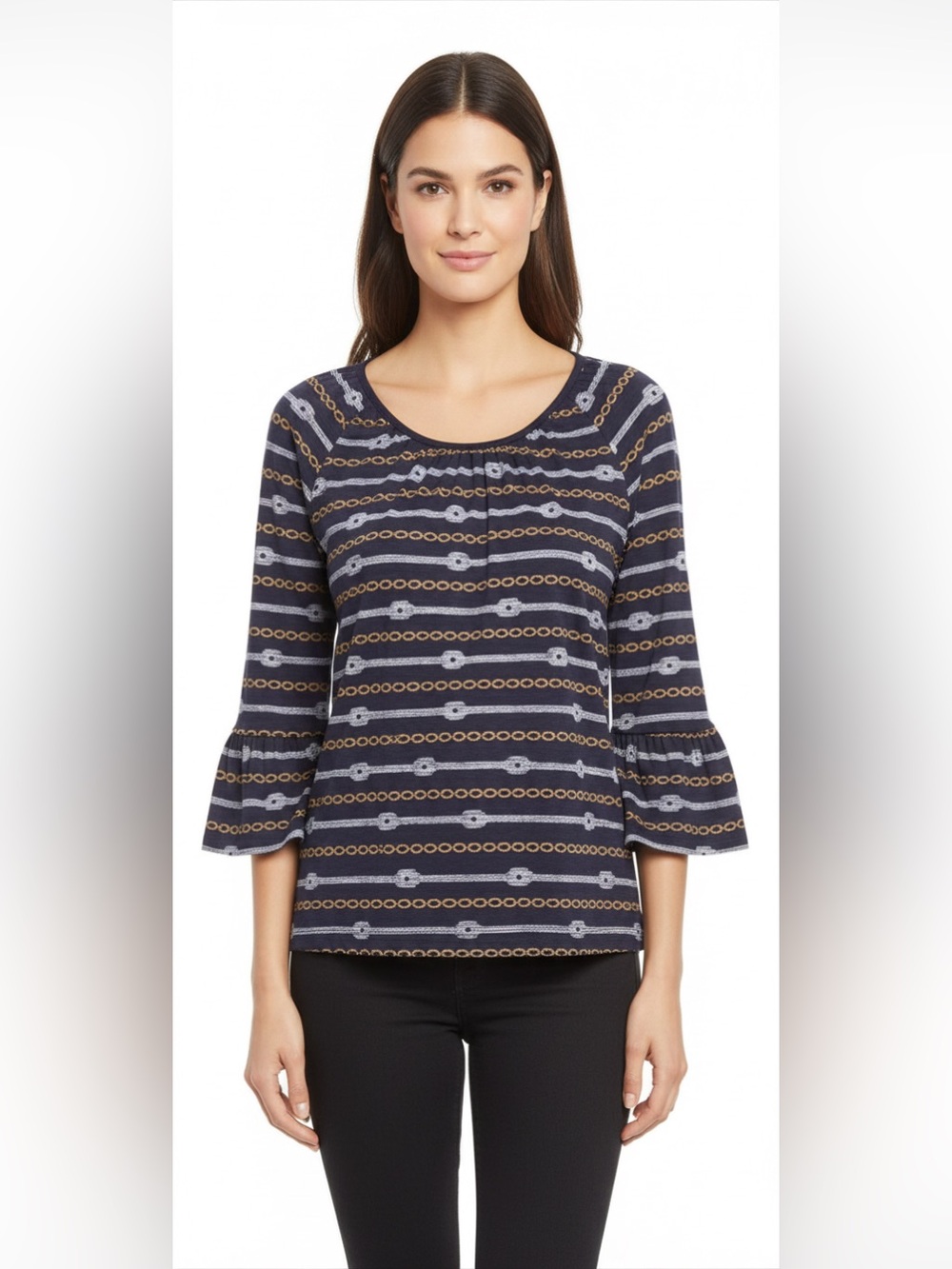 𝅺nwt MICHAEL KORS True Navy Top Large
